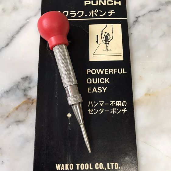 WAKO Automatic Center Punch เหล็กนำศูนย์ออโตเมติก เหล็กนำศูนย์อัตโนมัติ (ขนาด 13 มม) Made in Japan รูปที่ 2
