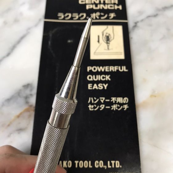 WAKO Automatic Center Punch เหล็กนำศูนย์ออโตเมติก เหล็กนำศูนย์อัตโนมัติ (ขนาด 13 มม) Made in Japan รูปที่ 3