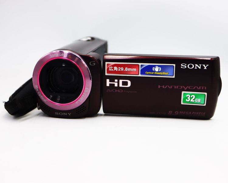 SONY HDR-CX270V กล้องถ่ายวีดีโอ 55x Zoom HD 32GB ต่อไมค์นอกได้ มีช่องเสียบ SD Card สาย USB ในตัว ระบบป้องกันภาพสั่นไหวแบบไฟฟ้า พร้อมระบบแอคท