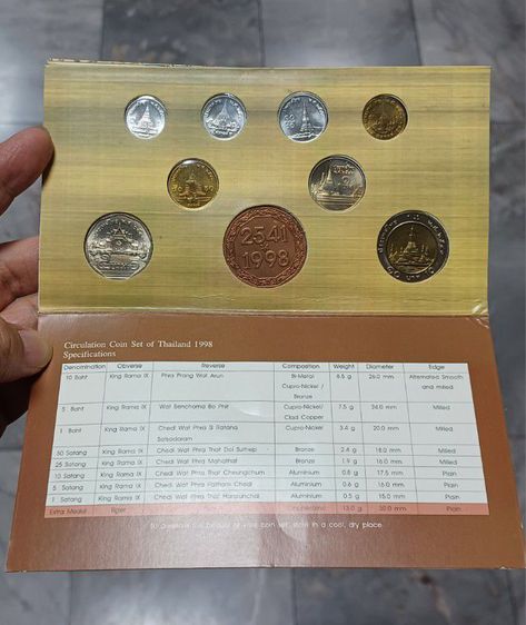 แผงเหรียญหมุนเวียนปี 2541 รูปที่ 5