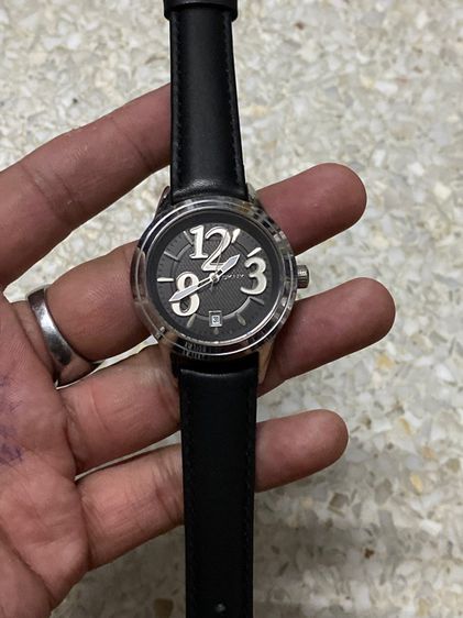 นาฬิกายี่ห้อ DKNY  ของแท้มือสอง สแตนเลสสายหนังเปลี่ยนใหม่  900฿ รูปที่ 4
