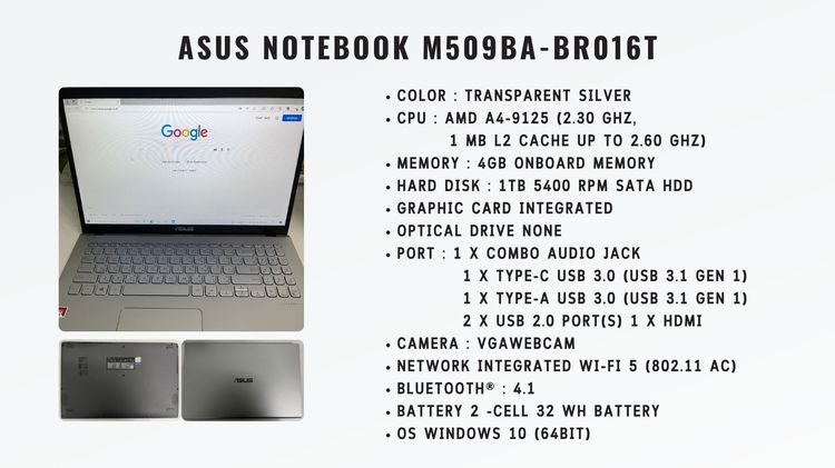 ASUS NOTEBOOK M509BA-BRO016T