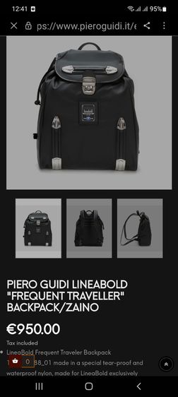กระเป๋าเป้ PIERO GUIDI LINEABOLD ของแท้ รูปที่ 16