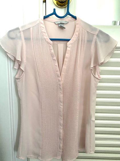 เสื้อเบลาส์ HM แท้💯 สีชมพูพาสเทล