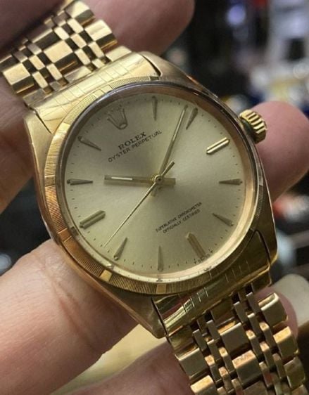 นาฬิกา ROLEX Oyster Perpetual Ref.1003 Circa1960s 9k Solid Gold 