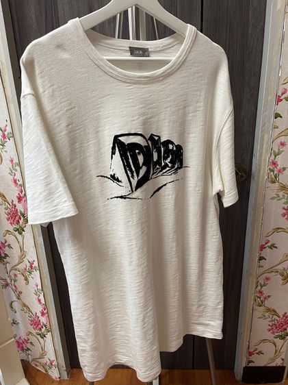 เสื้อทีเชิ้ต ขาว แขนสั้น T Shirt Dior Logo White