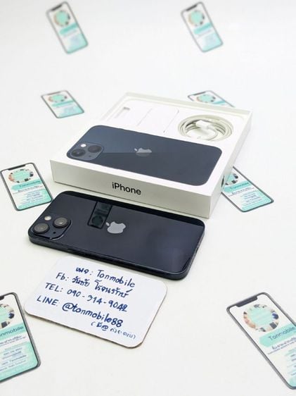 ขาย  เทิร์น iPhone 13 128 Midnight ศูนย์ไทย สภาพสวย อุปกรณ์ครบยกกล่อง ประกันยาว 11 เดือน สุขภาพแบต 100 เพียง 16,990 บาท ครับ 