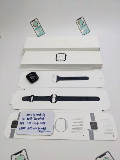 ขาย เทิร์น Apple Watch Series 7 41 mm Gps Midnight Sport Band ศูนย์ไทย สภาพสวย อุปกรณ์ครบยกกล่อง ขาดสายชาร์จ เพียง 5,290 บาท ครับ