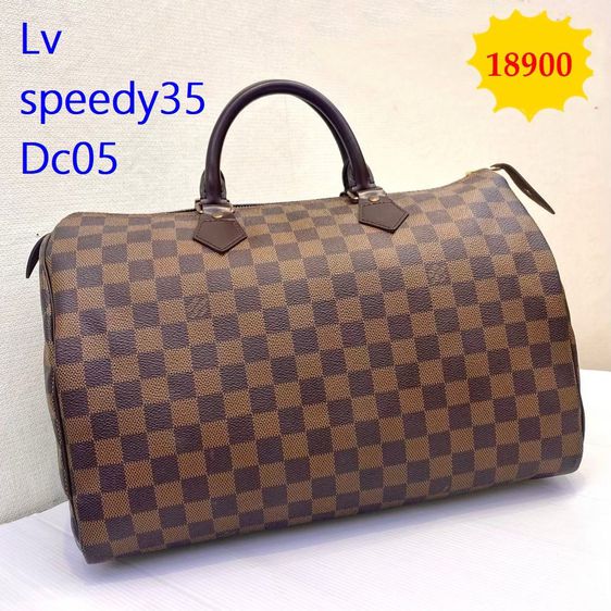 Louis Vuitton หนังแท้ ไม่ระบุ น้ำตาล กระเป๋าถือLv speedy35 Dc05