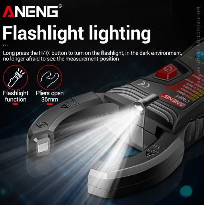 มิเตอร์อัตโนมัติใช้งานง่าย วัดไฟAC DCอัตโนมัติ วัดความจไดโอดคาปาซิเตอร์พัดลมได้ เก็บปลายทาง รูปที่ 3