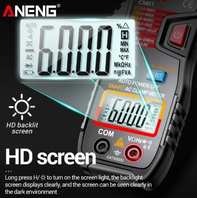 มิเตอร์อัตโนมัติใช้งานง่าย วัดไฟAC DCอัตโนมัติ วัดความจไดโอดคาปาซิเตอร์พัดลมได้ เก็บปลายทาง รูปที่ 2