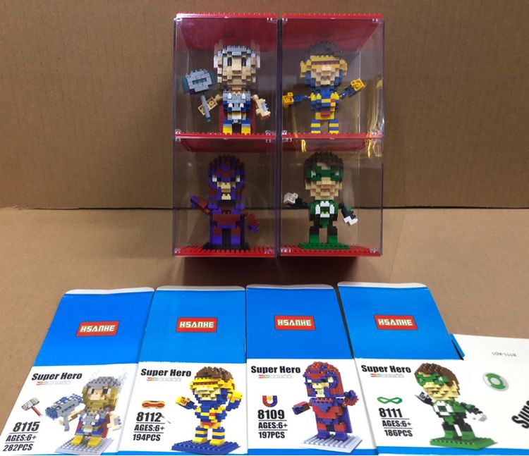 เลโก้มินิ Super Hero แบบต่อแล้ว พร้อมกล่องโชว์ เหมารวม 4 ตัว (สภาพใหม่) รูปที่ 3