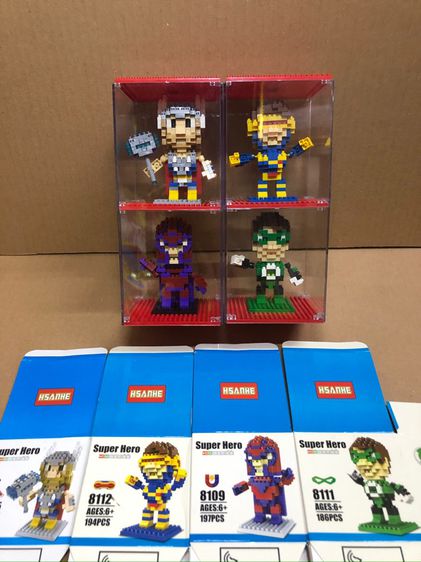 เลโก้มินิ Super Hero แบบต่อแล้ว พร้อมกล่องโชว์ เหมารวม 4 ตัว (สภาพใหม่) รูปที่ 2