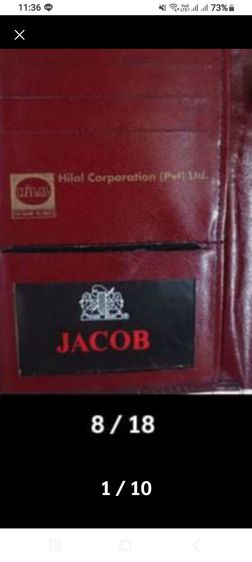 กระเป๋าหนังแท้ ธนบัตร JACOB รูปที่ 1