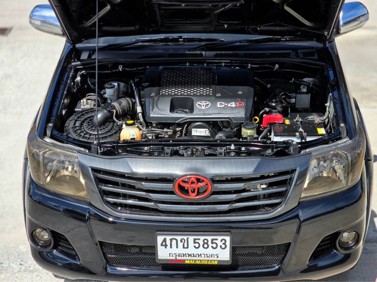 Toyota Hilux Vigo Champ 2015 Double Cab 2.5 G VNT Prerunner Pickup ดีเซล ไม่ติดแก๊ส เกียร์ธรรมดา ดำ รูปที่ 3