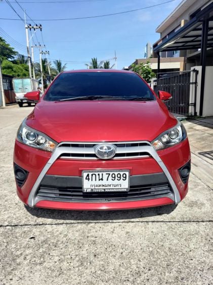 Toyota Yaris 2017 1.5 G Sedan เบนซิน เกียร์อัตโนมัติ แดง รูปที่ 2