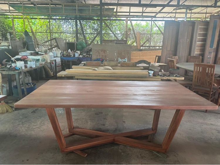 โต๊ะไม้จริง โต๊ะไม้หลายชนิด หลายราคา ผลิตเอง  รูปที่ 7