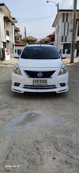 Nissan Almera 2013 1.2 VL Sportech Sedan เบนซิน ไม่ติดแก๊ส เกียร์อัตโนมัติ ขาว