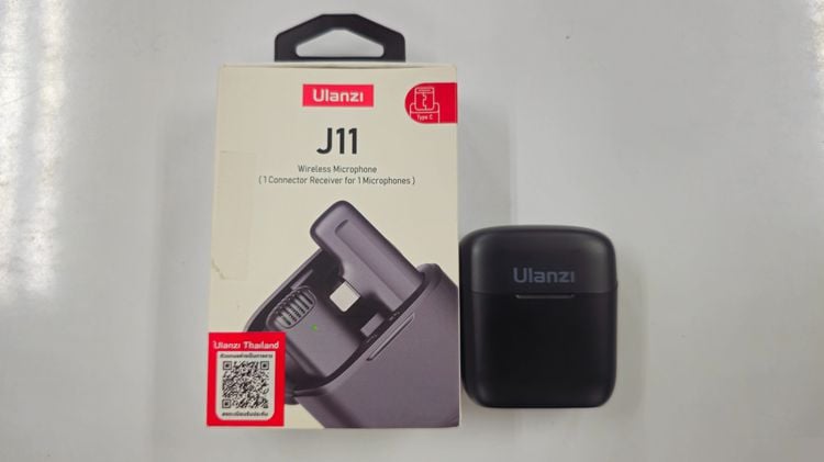 Ulanzi J11 Wireless Lavalier Microphone ไมโครโฟนไร้สาย บันทึกเสียง ถ่าย Video สำหรับมือถือ แบบ 1ไมค์