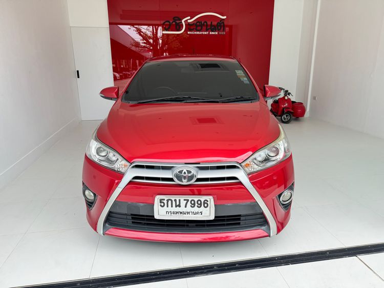 Toyota Yaris 2016 1.2 G Sedan เบนซิน ไม่ติดแก๊ส เกียร์อัตโนมัติ แดง รูปที่ 2