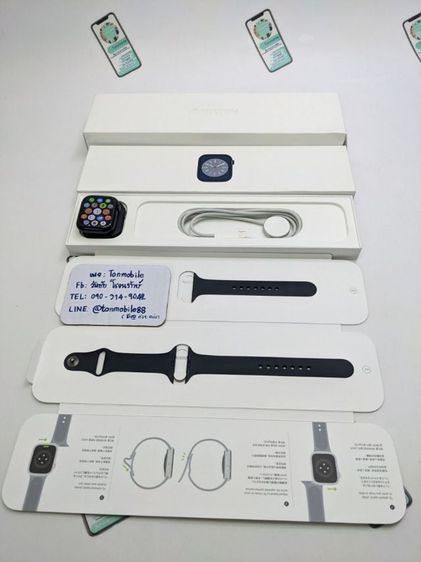 ขาย  เทิร์น Apple Watch Series 8 45 mm Cellular Midnight Sport Band ศูนย์ไทย สภาพสวย อุปกรณ์ครบยกกล่อง เพียง 8,590 บาท ครับ