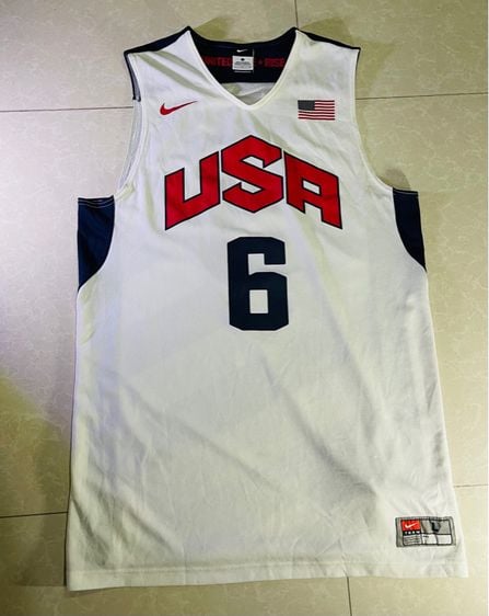 Nike Basketball Jersey USA Lebron James 6 Sz L Kobe Kd Kyrie Curry Air Jordan Adidas