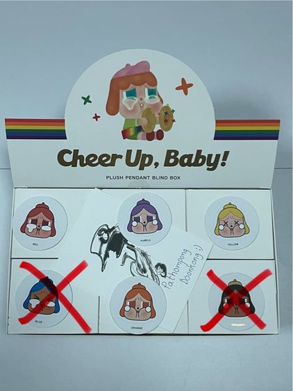 พวงกุญแจ Crybaby Cheer Up, Baby Plush Pendant เช็คการ์ด ไม่แกะซอง