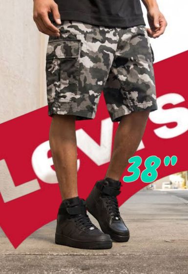 Levi's กางเกงขาสั้น XL เขียว ลีวายส์ CARGO 38.นิ้ว🪖🌿บิ๊กไซส์
