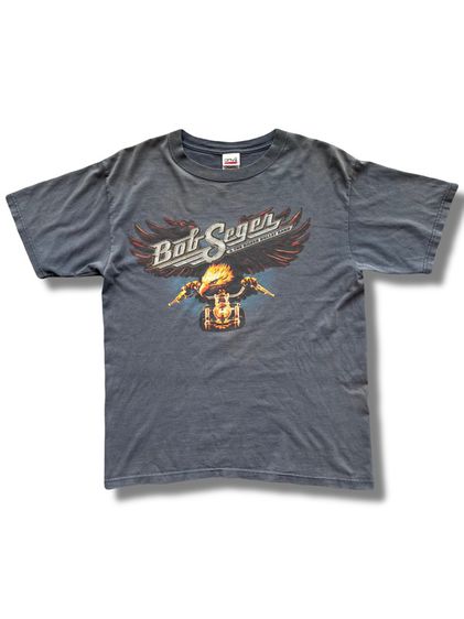 อื่นๆ อื่นๆ อื่นๆ แขนสั้น เสื้อVintage bob seger 2006-2007 north american tour shirt blue