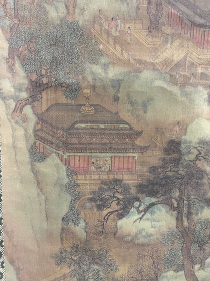 ภาพวาด พระราชวังจีน เก่าสะสมA1 รูปที่ 3