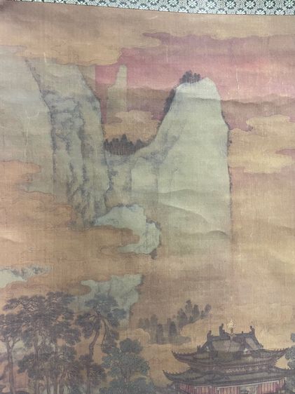 ภาพวาด พระราชวังจีน เก่าสะสมA1 รูปที่ 8