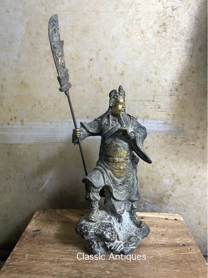 เทพเจ้ากวนอู ทองเหลืองปัดทองA10 รูปที่ 4