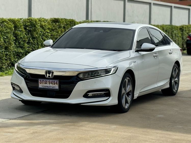 Honda Accord 2020 2.0 Hybrid Tech i-VTEC Sedan ไฮบริด ไม่ติดแก๊ส เกียร์อัตโนมัติ ขาว รูปที่ 3