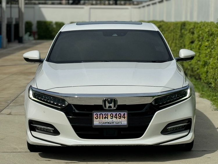 Honda Accord 2020 2.0 Hybrid Tech i-VTEC Sedan ไฮบริด ไม่ติดแก๊ส เกียร์อัตโนมัติ ขาว รูปที่ 2