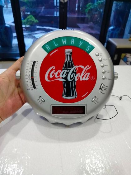 พลาสติก แดง นาฬิกาตั้งโต๊ะ Coca-Cola 
