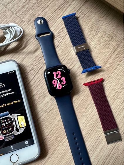 Apple Watch S6 44MM GPS Cellularใส่ซิมได้ สีบลูมือ2สภาพสวยไม่มีรอยตกกระแทก รับเทิน รับบัตรเครดิตด้วยจ้า