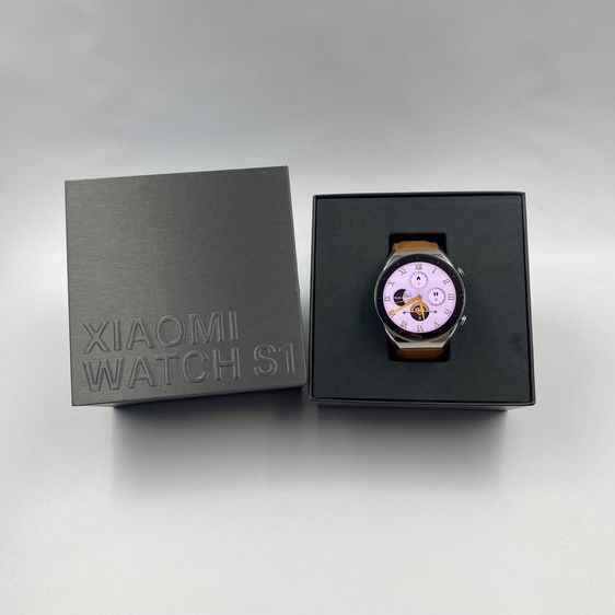ยาง น้ำตาล ⏱ สมาร์ทวอทช์ Xiaomi Watch S1 Silver  ⏱ ฟีเจอร์สุขภาพจัดเต็ม 🔥