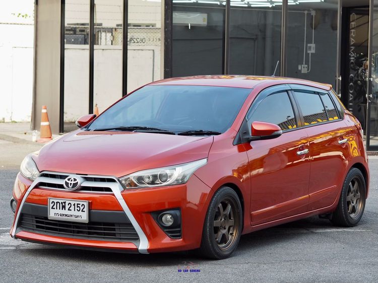 Toyota Yaris 2014 1.5 G Limited Sedan เบนซิน ไม่ติดแก๊ส เกียร์อัตโนมัติ ส้ม รูปที่ 4