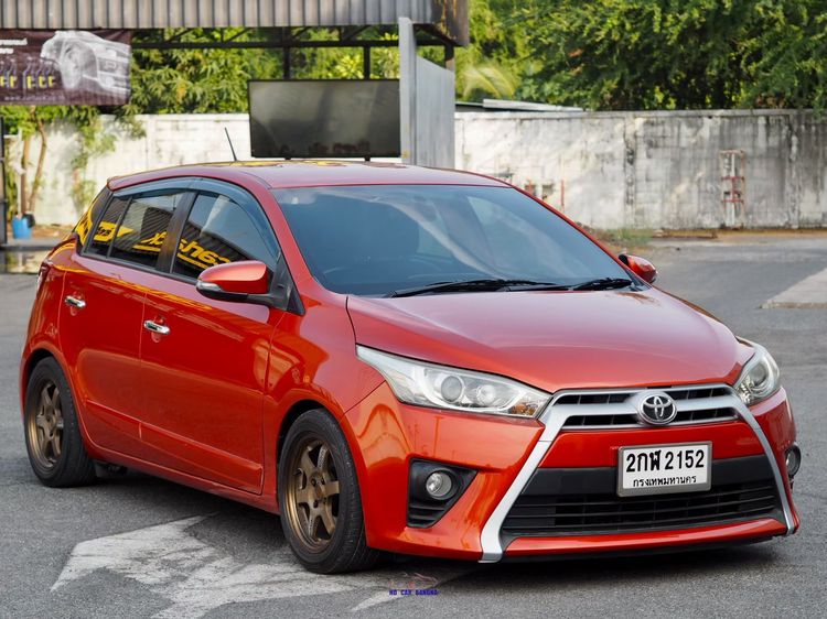 Toyota Yaris 2014 1.5 G Limited Sedan เบนซิน ไม่ติดแก๊ส เกียร์อัตโนมัติ ส้ม รูปที่ 3