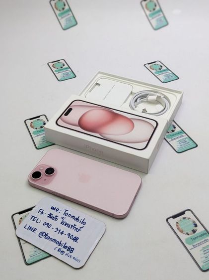 128 GB ขาย  เทิร์น iPhone 15 128 Pink ศูนย์ไทย สภาพใหม่เอี่ยม อุปกรณ์ครบยกกล่อง ประกันยาว 9 เดือน สุขภาพแบต 100 เพียง 23,990 บาท ครับ 