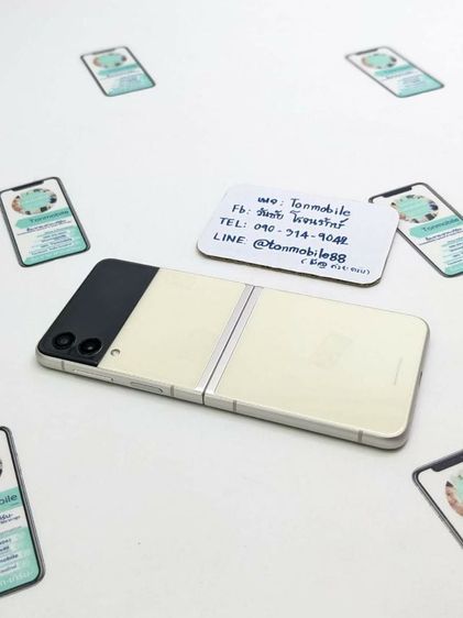 ขาย เทิร์น Samsung Galaxy Z Flip 3 5G Cream 256 Gb ศูนย์ไทย มีตัวเครื่องอย่างเดียว ไม่มีอุปกรณ์อื่น เพียง 5,990 บาท เท่านั้น ครับ