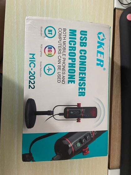 หูฟัง ลำโพง ไมโครโฟน oker mic-2022 usb condenser