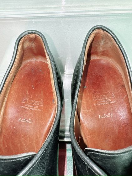 รองเท้าหนังแท้ Allen Edmonds Sz.11us45eu29cm Made in USA รุ่นLasalle สีดำ ทรงสวย สภาพสวย ไม่ขาดซ่อม ใส่เรียนทำงานหล่อ รูปที่ 11