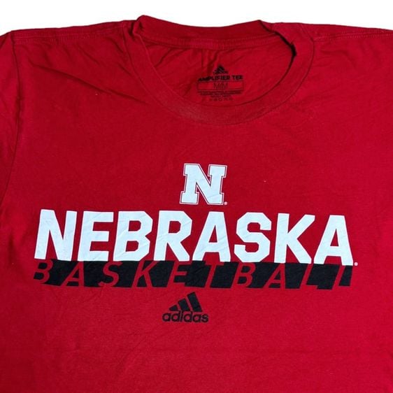 เสื้อยืด Adidas x Nebraska Basketball ใหม่​มาก​ Size M​