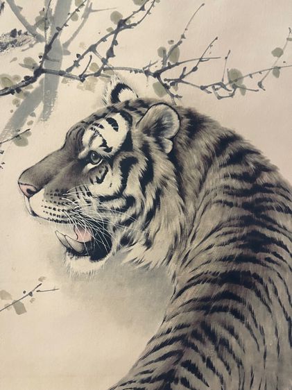 ภาพวาด เสือขึ้นเขา เก่าสะสม รูปที่ 3