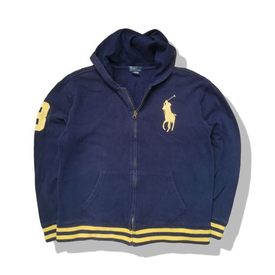 Polo Ralph Lauren Navy Blues Hooded Jacket รอบอก 44” 