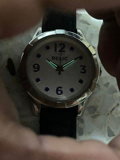 นาฬิกายี่ห้อ RELIC  ควอทซ์  แท้มือสอง สายหนังเปลี่ยนใหม่ 650฿  รูปที่ 4
