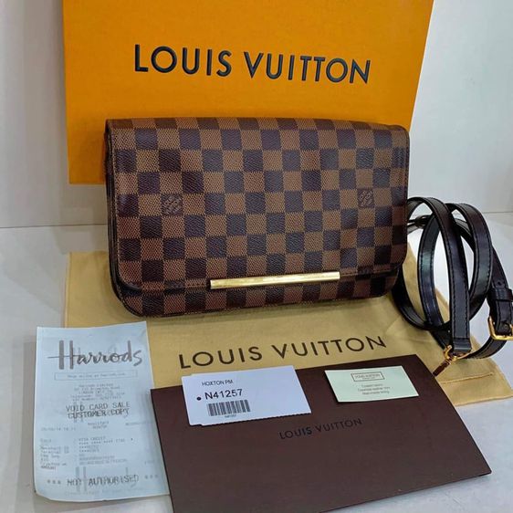 Louis Vuitton หนังแท้ หญิง น้ำตาล กระเป๋าหลุยส์แท้