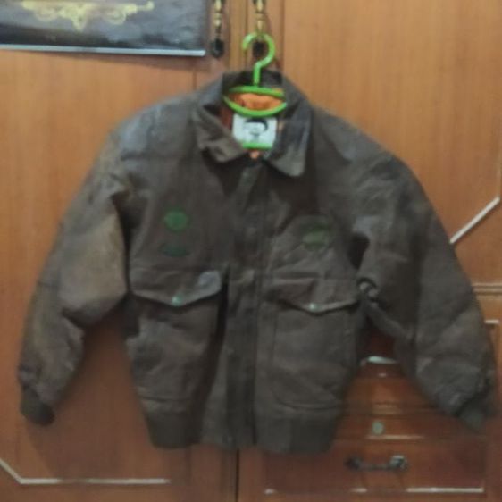 เสื้อแจ็คเก็ตหนังแท้ ยี่ห้อPoxrun Made in เกาหลี