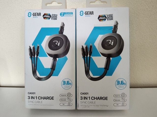 S-GEAR ... 3 IN 1 CHARGE SYNC CABLE